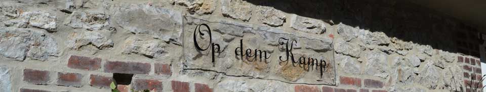 OpdemKamp-Schild